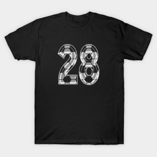 Soccer Number 28 Soccer Jersey #28 Soccer Mom Player Fan T-Shirt